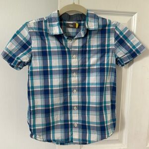 Boys button down short sleeve top